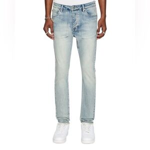 Ksubi Men’s size 32 x 29 Chitch Punk Blue Skinny Fit Tapered Button Fly Jeans